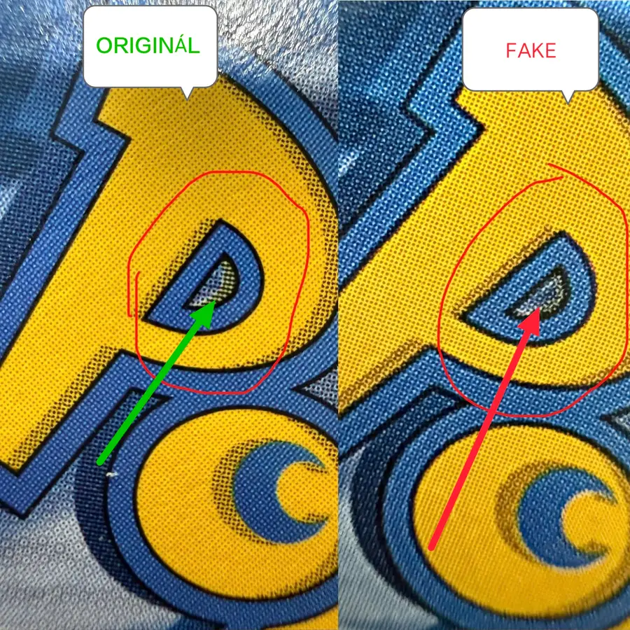 Logo Pokémon — detail tisku
